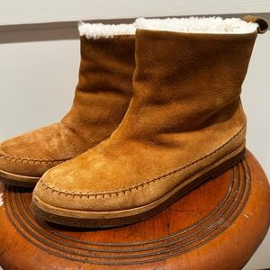 Jenni Kayne Suede Shearling Ankle Boots – Size 38